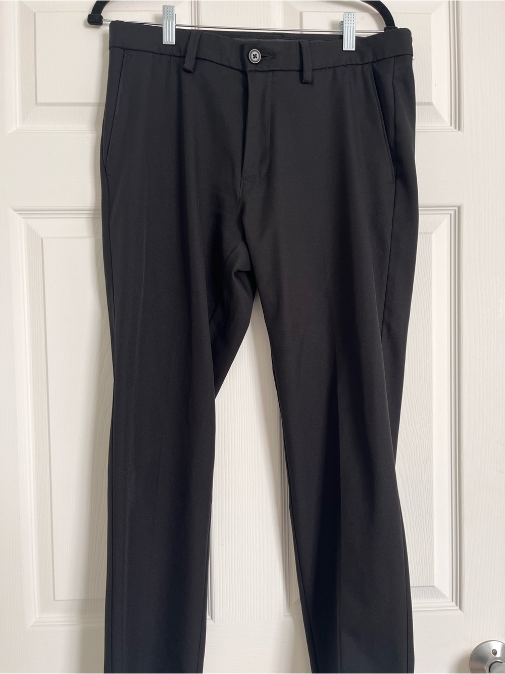 Haggar Black Men's Dress Pants - Straight Leg